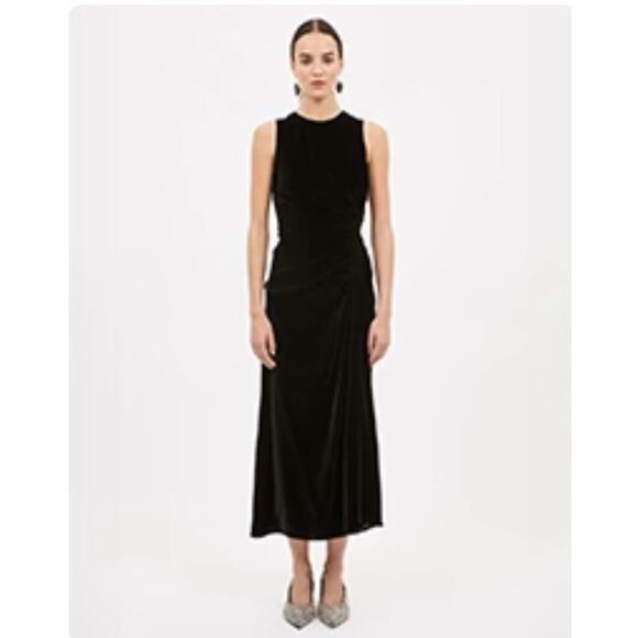 Ulla Johnson Dresses & Skirts - Ulla Johnson Cornelia Velvet Sleeveless Midi Dress in Black Size 0 $790